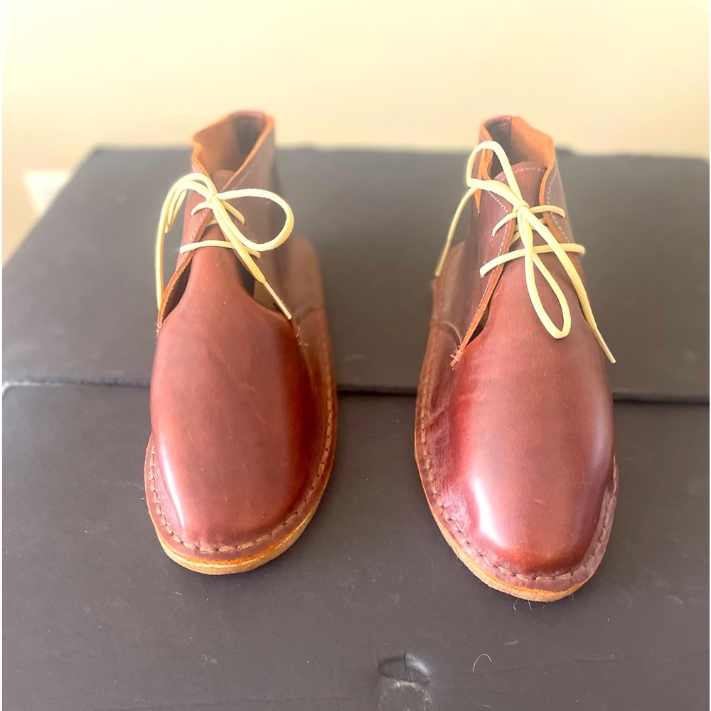 Dimovi Handcrafted Leather Ankle Shoes made in the USA Unisex Crepe soles